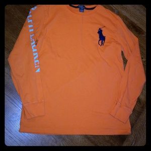 Long sleeve orange shirt